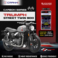 Carbon Brake Pads For Triumph Street Twin 900 (2019-2022) - Rear - CFB412 - 1 Set