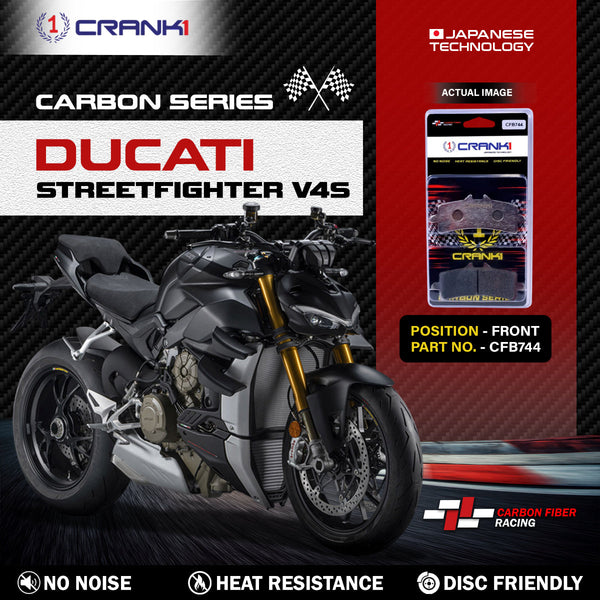 Carbon Brake Pads For Ducati Streetfighter V4S - Front - CFB744 - 2 Sets
