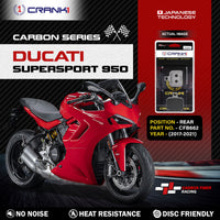 Carbon Brake Pads For Ducati SuperSport 950 (2017-2021) - Rear - CFB662 - 1 Set