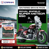 Sintered Brake Pads For Royal Enfield Super Meteor 650 - Front - CB902 - 1 Set