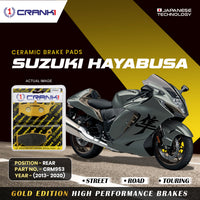 Ceramic Brake Pads For Suzuki Hayabusa (2013-2020) - Rear - CRM953 - 1 Set
