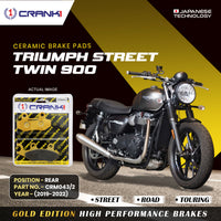 Ceramic Brake Pads For Triumph Street Twin 900 (2019-2022) - Rear - CRM043/2 - 1 Set