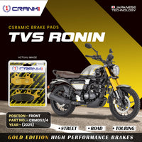 Ceramic Brake Pads For TVS Ronin (2025) - Front - CRM052/4 - 1 Set