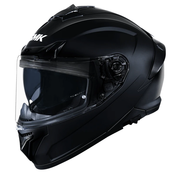 SMK Typhoon Solid Gloss Black Helmet GL200