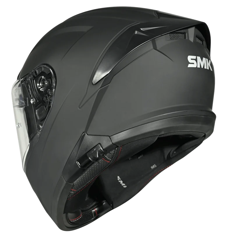 SMK Typhoon Solid Matt Black Helmet MA200
