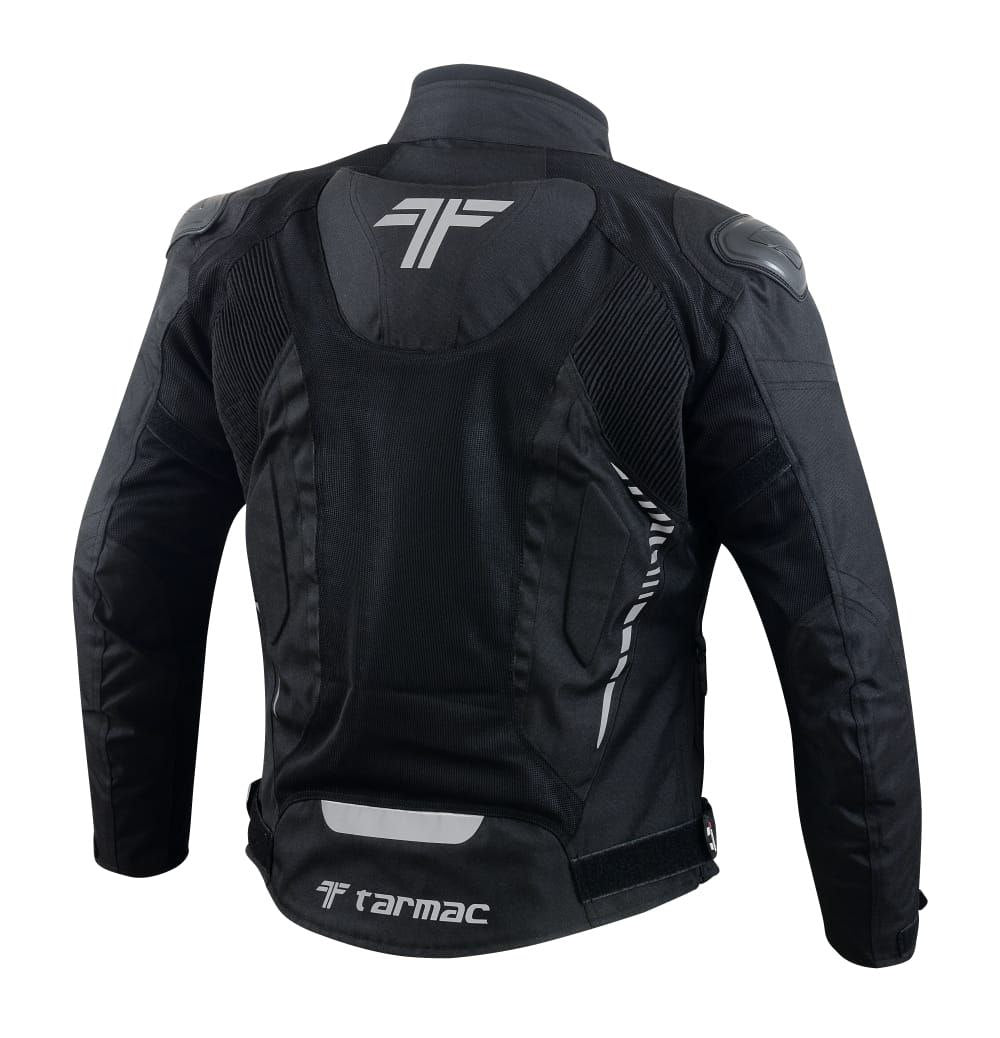 Tarmac Corsa Black Riding Jacket with SAFE TECH protectors