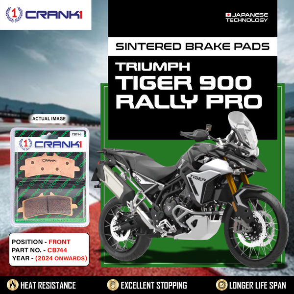 Sintered Brake Pads For Triumph Tiger 900 Rally Pro (2024 Onwards) - Front - CB744 - 2 Sets