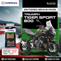 Sintered Brake Pads For Triumph Tiger Sport 800 (2025) - Front - CB706 - 2 Sets