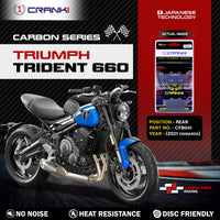 Carbon Brake Pads For Triumph Trident 660 (2021 Onwards) - Rear - CFB041 - 1 Set