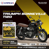 Ceramic Brake Pads For Triumph Bonneville T120 - Rear - CRM043/2 - 1 Set