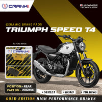Ceramic Brake Pads For Triumph Speed T4 - Rear - CRM359 - 1 Set