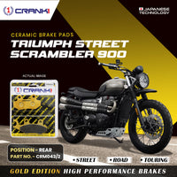 Ceramic Brake Pads For Triumph Street Scrambler 900 - Rear - CRM043/2 - 1 Set