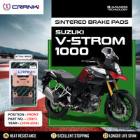 Sintered Brake Pads For Suzuki V-Strom 1000 (2014-2016) - Front - CB973 - 2 Sets