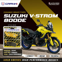Ceramic Brake Pads For Suzuki V-Strom 800DE (2024 Onwards) - Front - CRM651 - 2 Sets | Smooth Braking | Heat Resistant | Long Life | Disc Friendly