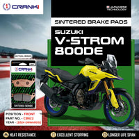 Sintered Brake Pads For Suzuki V-Strom 800DE (2024 Onwards) - Front - CB622 - 2 Sets | High Performance | Superior Stopping Power | Heat Resistant | Long Life