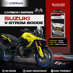 Carbon Brake Pads For Suzuki V-Strom 800DE (2024 Onwards) - Front - CFB622 - 2 Sets | No Noise | High Performance | Superior Stopping Power | Heat Resistant | Long Life