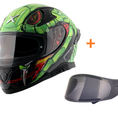 APEX VENOMOUS D/V BLACK NEON GREEN free smoke visor