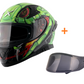 APEX VENOMOUS D/V BLACK NEON GREEN free smoke visor