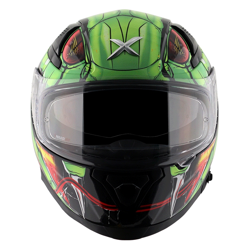 APEX VENOMOUS D/V BLACK NEON GREEN free smoke visor