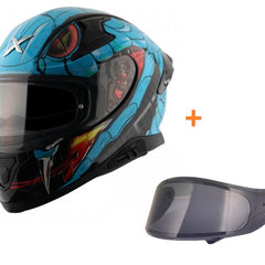 APEX VENOMOUS D/V BLACK NEON BLUE free smoke visor