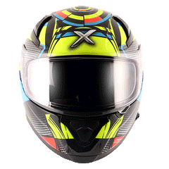 APEX VIVID D/V BLACK NEON YELLOW free smoke visor