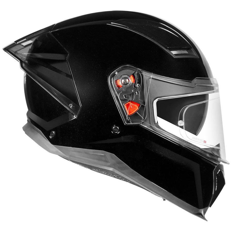 STUDDS Helios Solid Gloss Black Helmet