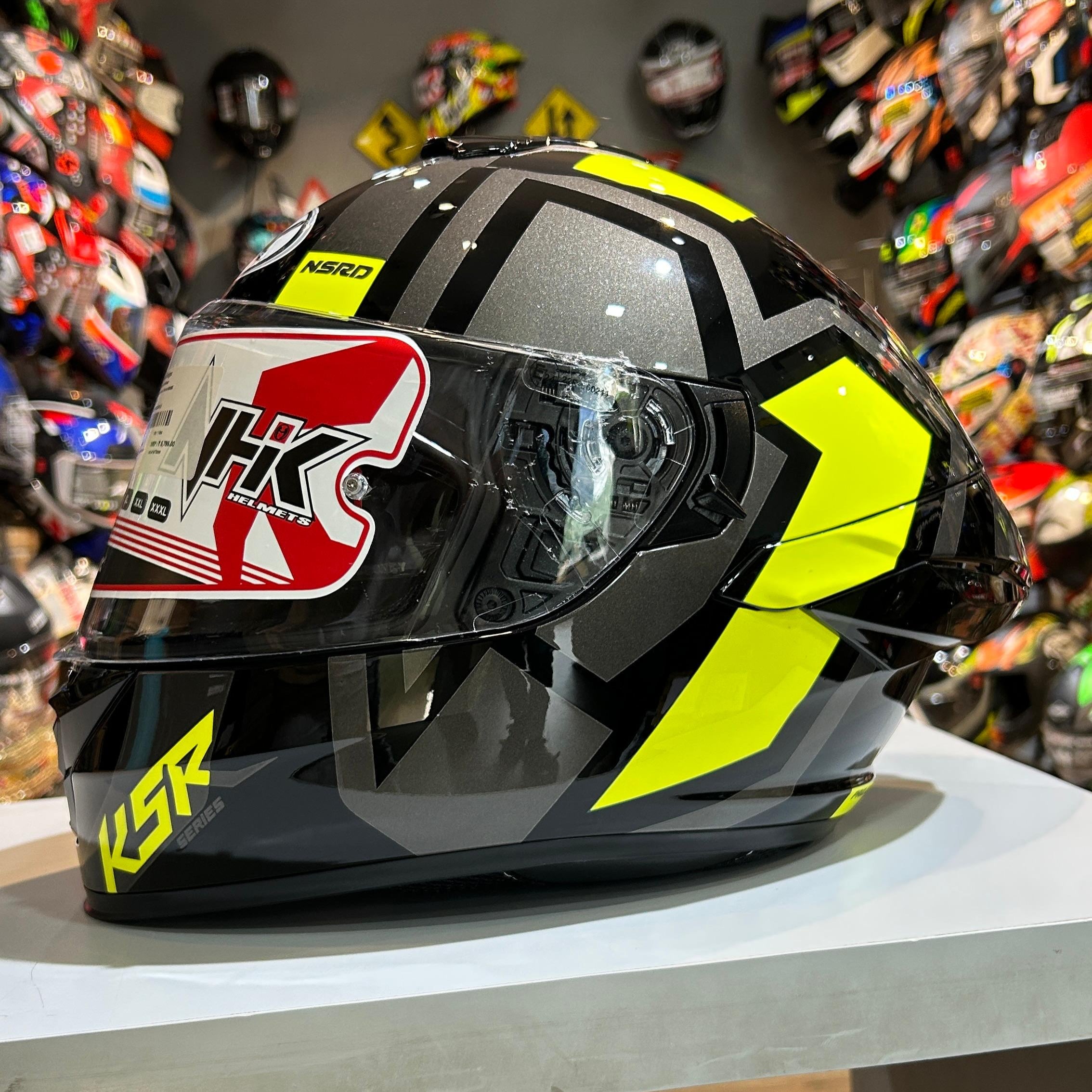 NHK K5R SHIELD BL/YELLOW