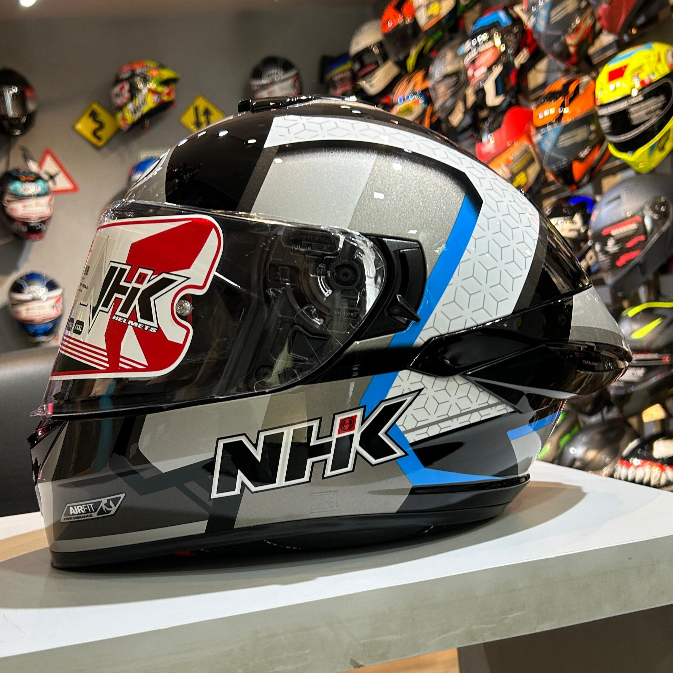 NHK K5R RETRO BL/SILVER BLUE