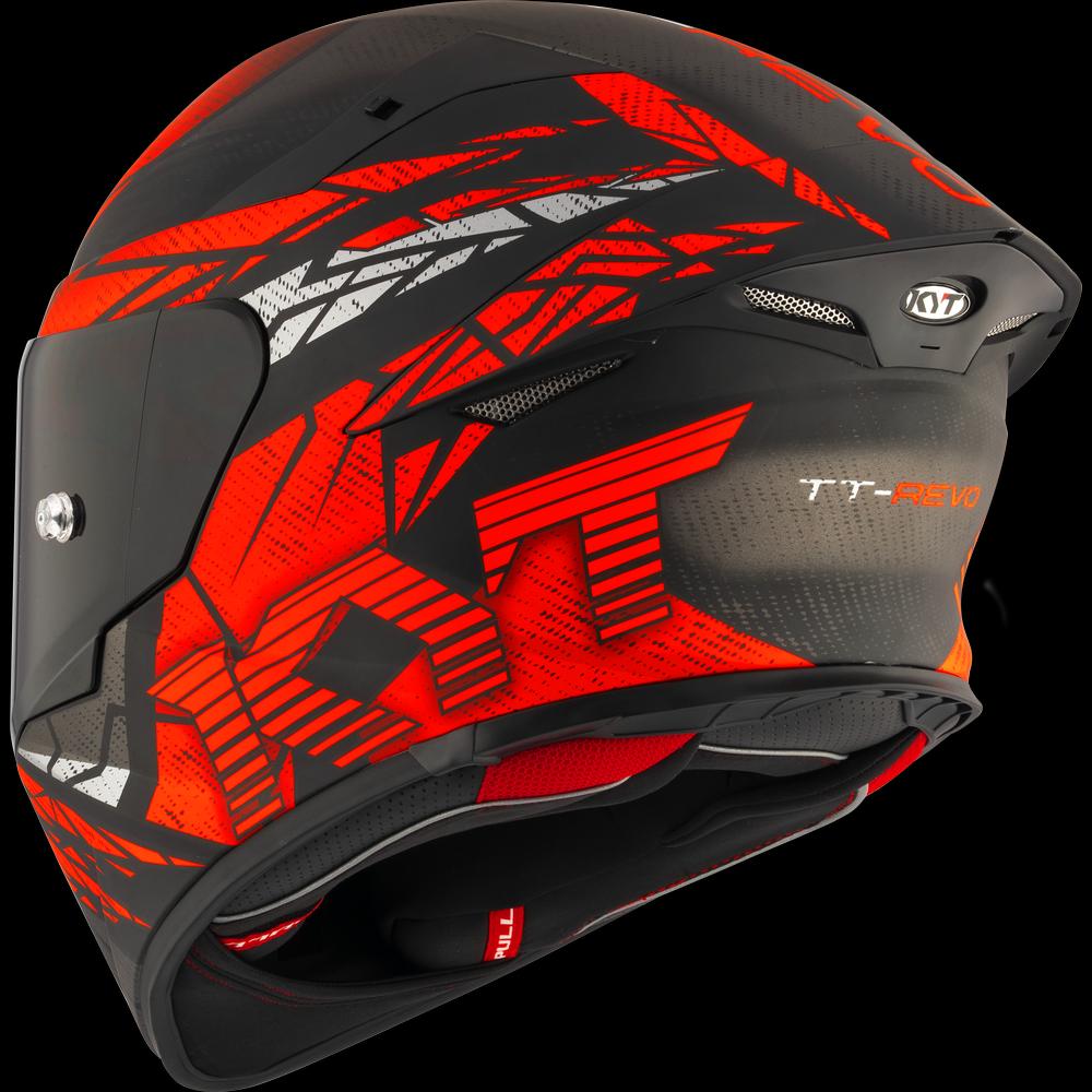 KYT TT-REVO COMBUSTION MATT RED
