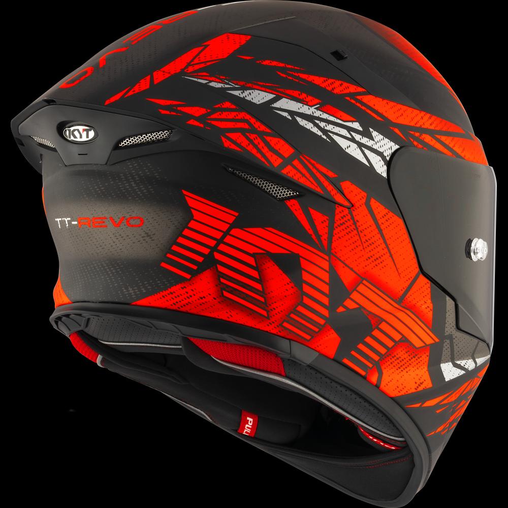 KYT TT-REVO COMBUSTION MATT RED