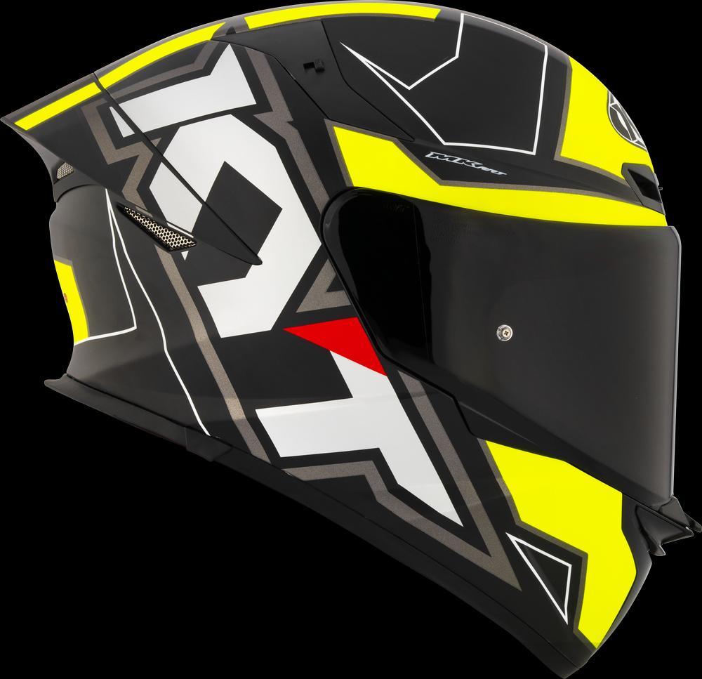 KYT TT-REVO ELECTRON MATT BLACK YELLOW