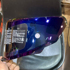 AUTOTRUMP Replacement visor for KYT TT-REVO (BLUE  IRIDIUM)