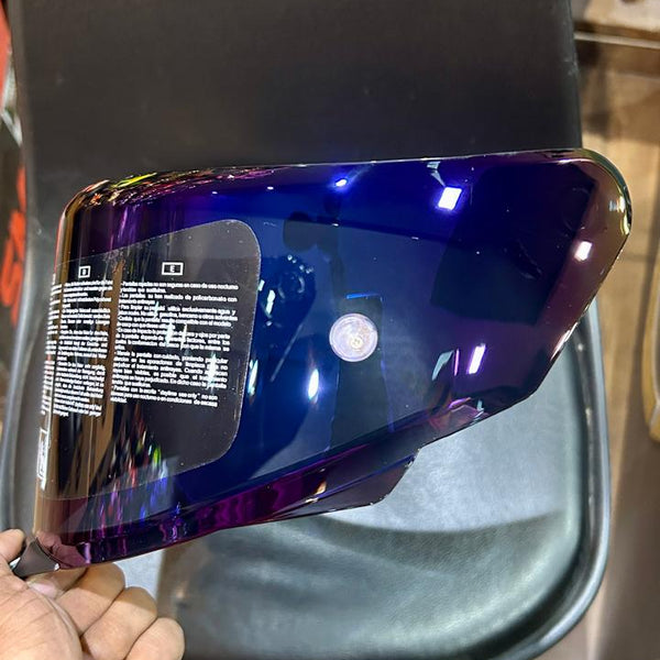 AUTOTRUMP Replacement visor for KYT TT-REVO (BLUE  IRIDIUM)