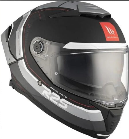 MT Thunder 4 SV R25 B2 Gloss Black Grey Helmet