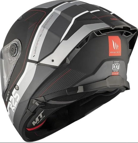 MT Thunder 4 SV R25 B2 Gloss Black Grey Helmet