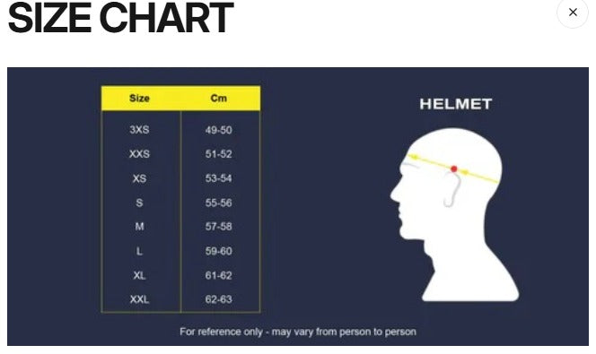Helmet Size Guide