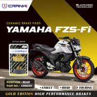 Ceramic Brake Pads For Yamaha FZS-Fi - Rear - CRM234 - 1 Set