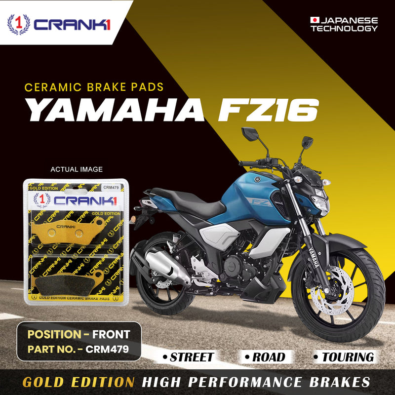 Ceramic Brake Pads For Yamaha FZ16 - Front - CRM479 - 1 Set