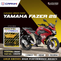 Ceramic Brake Pads For Yamaha Fazer 25 - Front - CRM479 - 1 Set