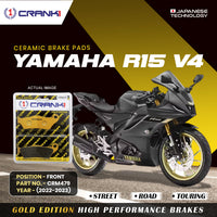 Ceramic Brake Pads For Yamaha R15 V4 (2022-2023) - Front - CRM479 - 1 Set