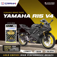 Ceramic Brake Pads For Yamaha R15 V4 (2022-2023) - Rear - CRM234 - 1 Set