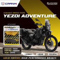 Ceramic Brake Pads For Yezdi Adventure (2022-2025) - Front - CRM859