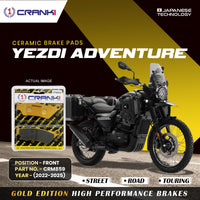Ceramic Brake Pads For Yezdi Adventure (2022-2025) - Front - CRM859 - 1 Set