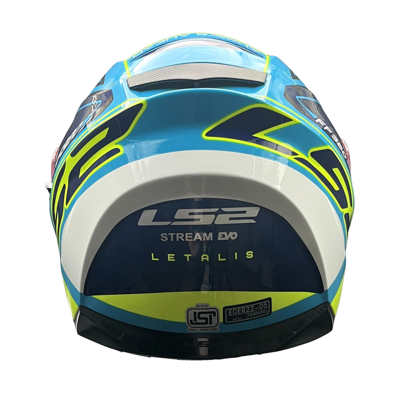 LS2 STREAM EVO LETAILS BLUE/HI VIZ YELLOW