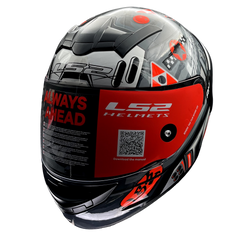 LS2 FF352 ROOKIE BIG ONE GREY HI VIZ ORAGNE