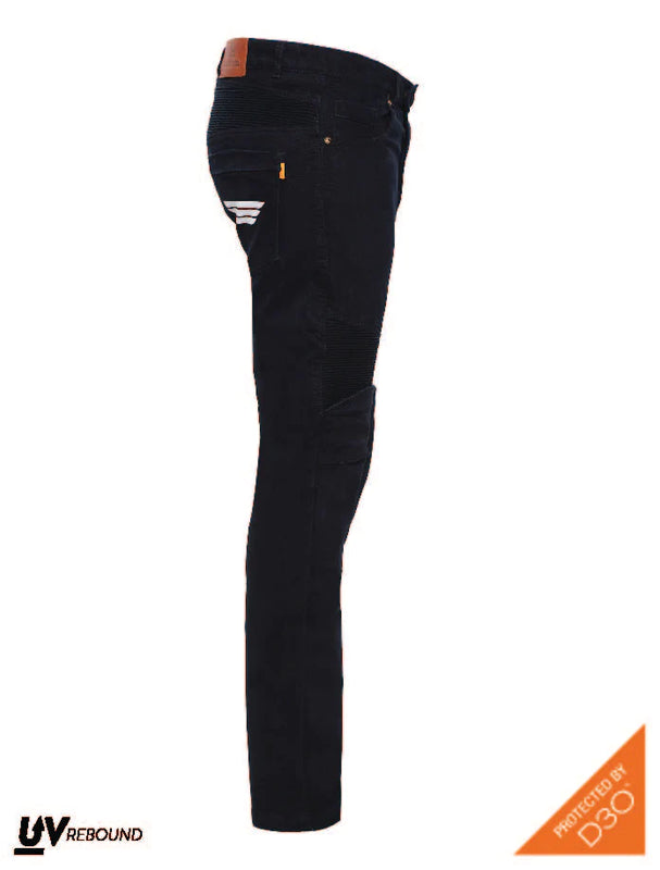 Bikeratti Steam Denim Jeans with Kevlar and D3O Armour