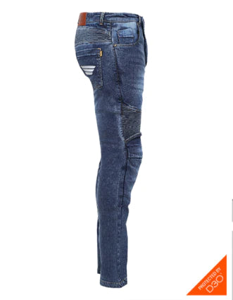 Bikeratti Steam Pro Denim Jeans with Kevlar and D3O Armour
