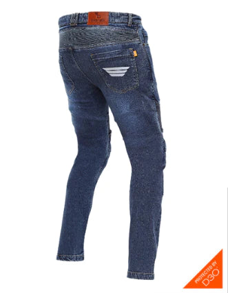 Bikeratti Steam Pro Denim Jeans with Kevlar and D3O Armour