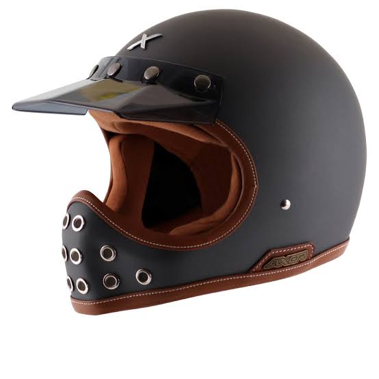 Axor Retro Moto-X Helmet DULL ATHENA GREY