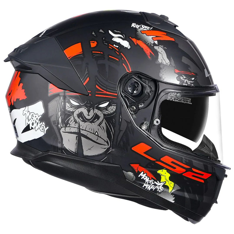 LS2 FF320 Stream II Angry Monkey MATT.BL RED